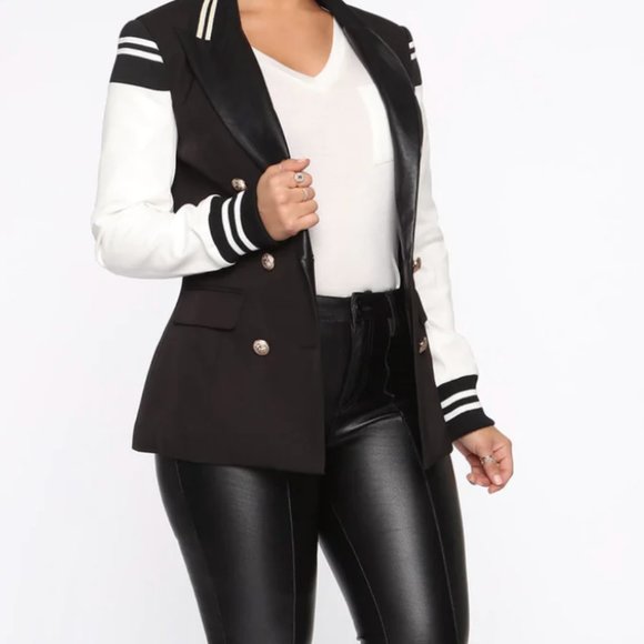 Calling The Shots Blazer - Black/White - Picture 2 of 4